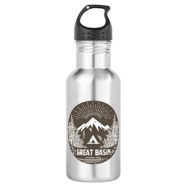 Great Basin National Park Stainless Steel Water Bottle (Front)