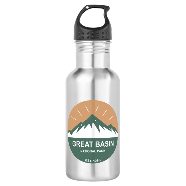 Great Basin National Park Stainless Steel Water Bottle (Front)