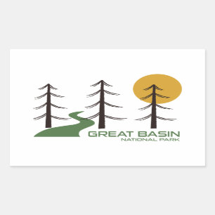 Great Basin National Park Trail Rectangular Sticker