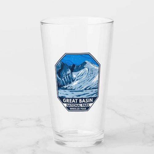 Great Basin National Park Wheeler Peak Vintage Glass
