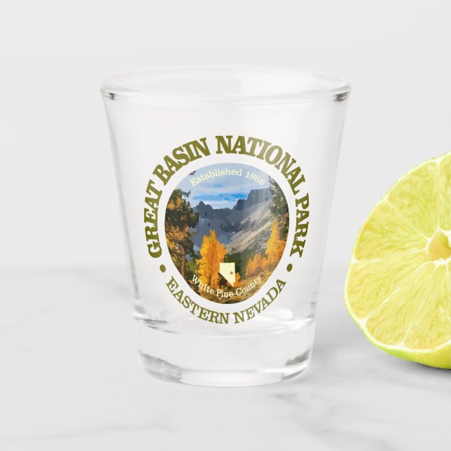 Great Basin NP2 Shot Glass (Front)
