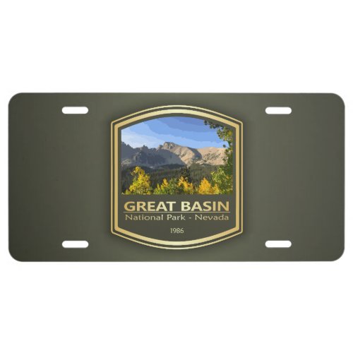 Great Basin NP PF1 License Plate