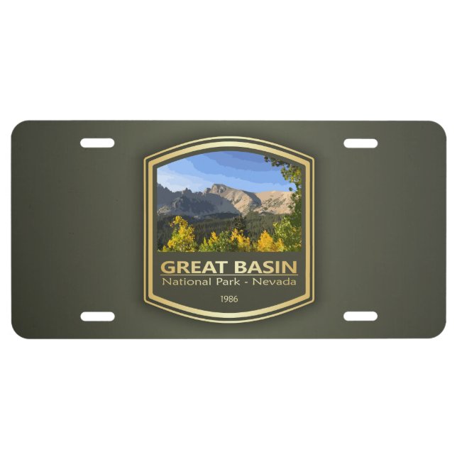 Great Basin NP (PF1) License Plate (Front)