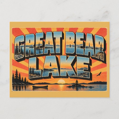 Great Bear Lake NT Pristine Wilderness Art Postcard