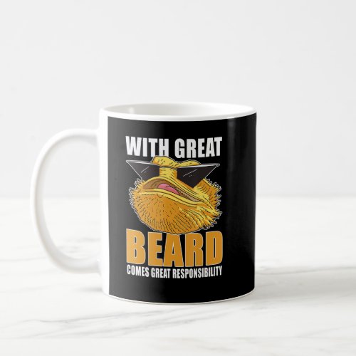 Great Beard Great Responsibility Bearded Dragon Li Coffee Mug