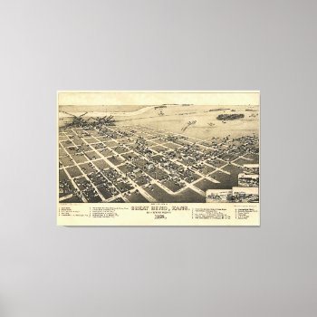 Great Bend  Kansas (1882) Canvas Print by TheArts at Zazzle