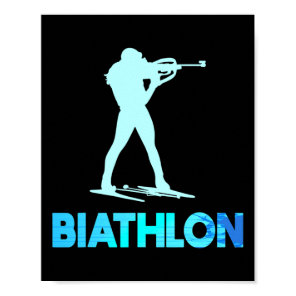 Great Biathlon Ski Design Cross-country Skiing  Poster