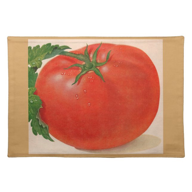 great BIG juicy tomato Cloth Placemat (Front)