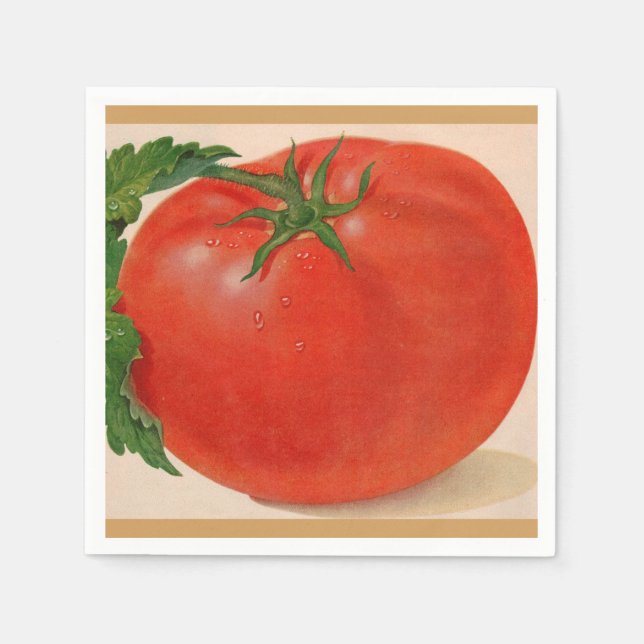 great BIG juicy tomato Napkins (Front)