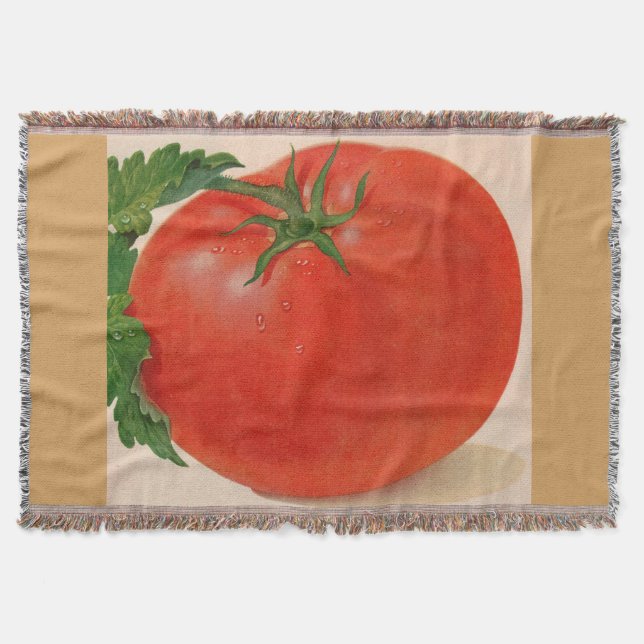great BIG juicy tomato Throw Blanket (Front)