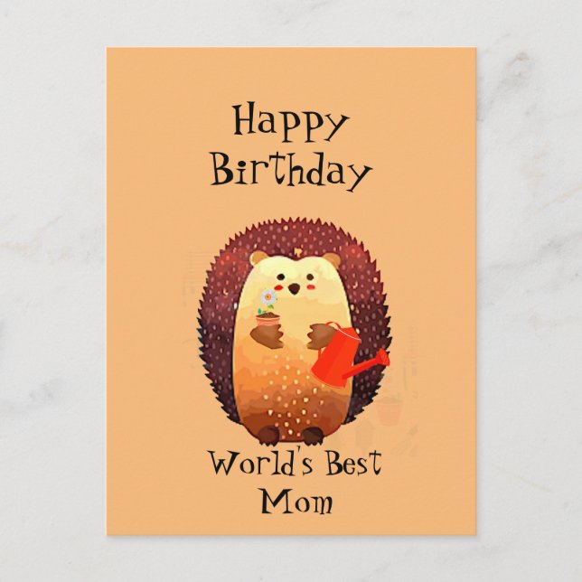 Great Birthday Card for the Mom Mother who loves t (Front)