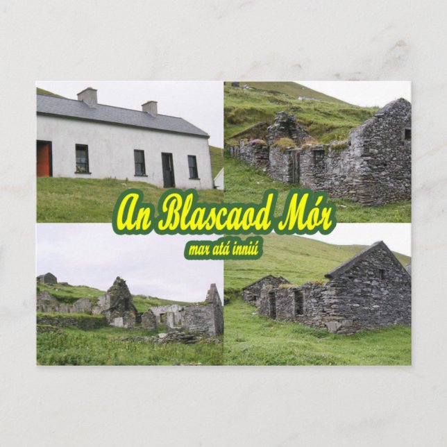 Great Blasket Houses Postcard (Front)