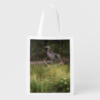 Great Blue Heron 8917 Grocery Bag