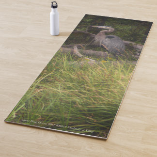 Great Blue Heron 8917 Yoga Mat