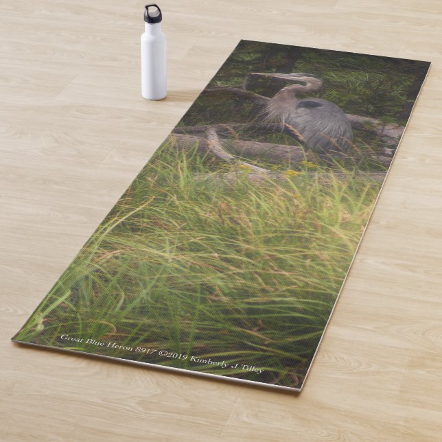 Great Blue Heron 8917 Yoga Mat (In Situ)
