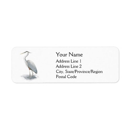 Great Blue Heron Address Labels