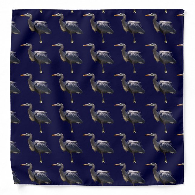 Great Blue Heron Bandana (Front)