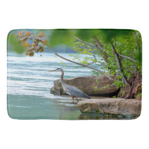 Great Blue Heron Bath Mat