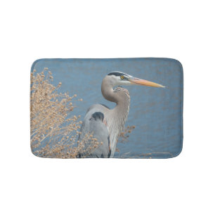 Great Blue Heron Bath Mat