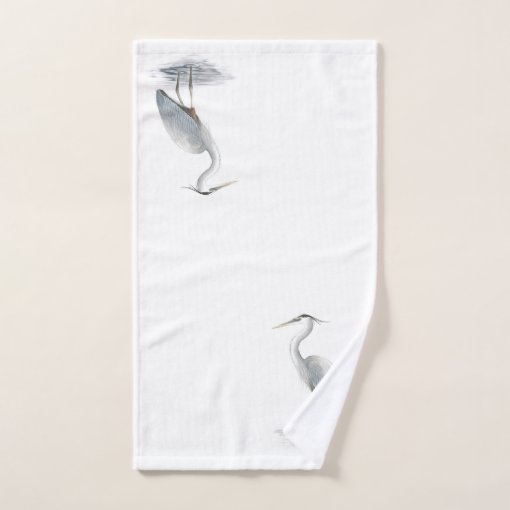 Great Blue Heron Bath Towel Set Zazzle
