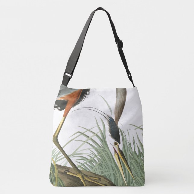 Great Blue Heron Bird Audubon Wildlife Tote Bag (Back)