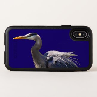 Great Blue Heron Bird OtterBox iPhone X Case