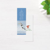 Great Blue Heron Bird Scripture Bible Bookmark (Desk)