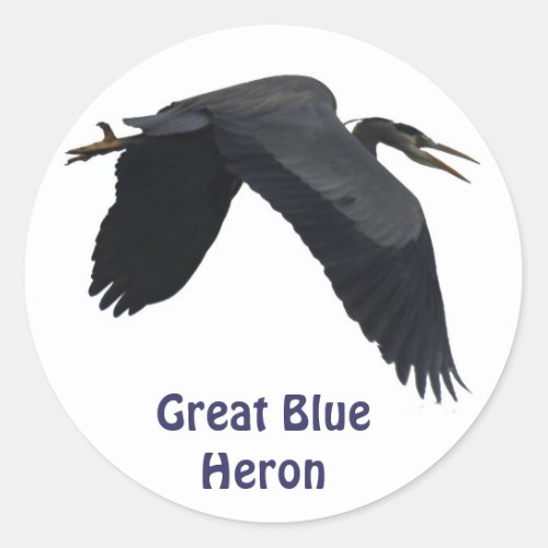 Great Blue Heron Birdlovers Wildlife Sticker