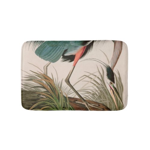 Great Blue Heron Birds of America Audubon Print Bath Mat