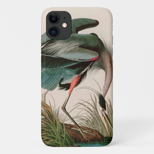 Great Blue Heron Birds of America Audubon Print Case-Mate iPhone Case (Back)