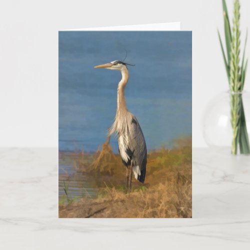 Great Blue Heron Blank Note or Greeting Card