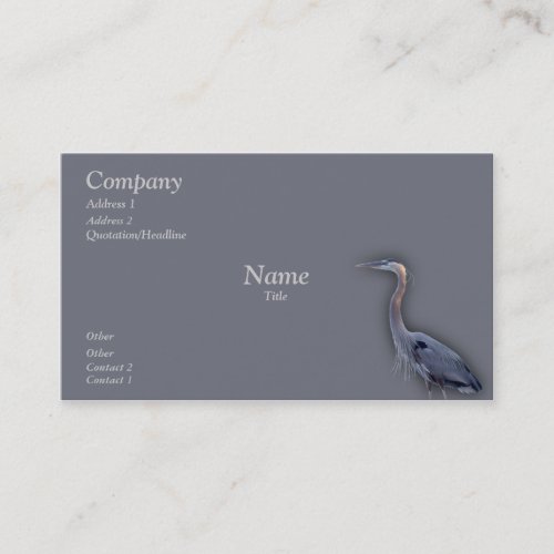 Great Blue Heron Business Card