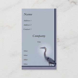 Great Blue Heron Business Card