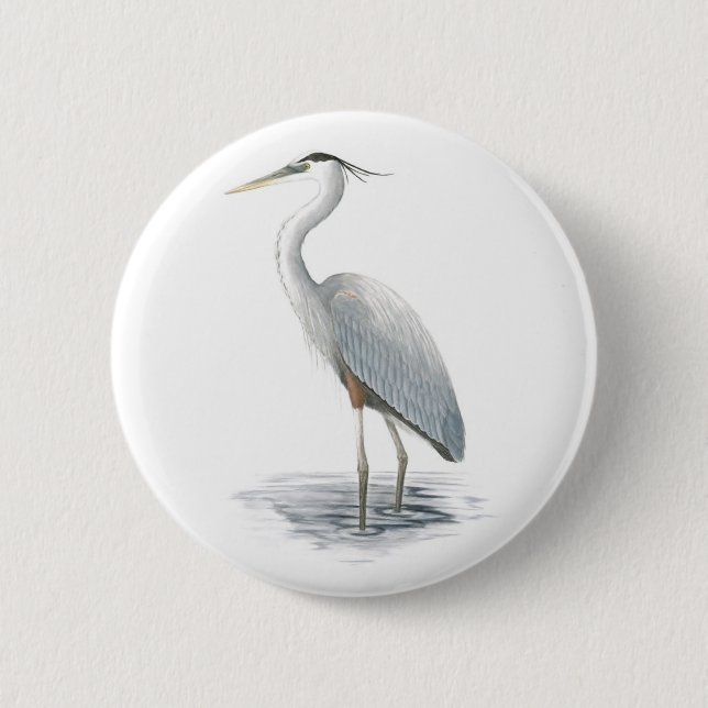 Great Blue Heron Button (Front)
