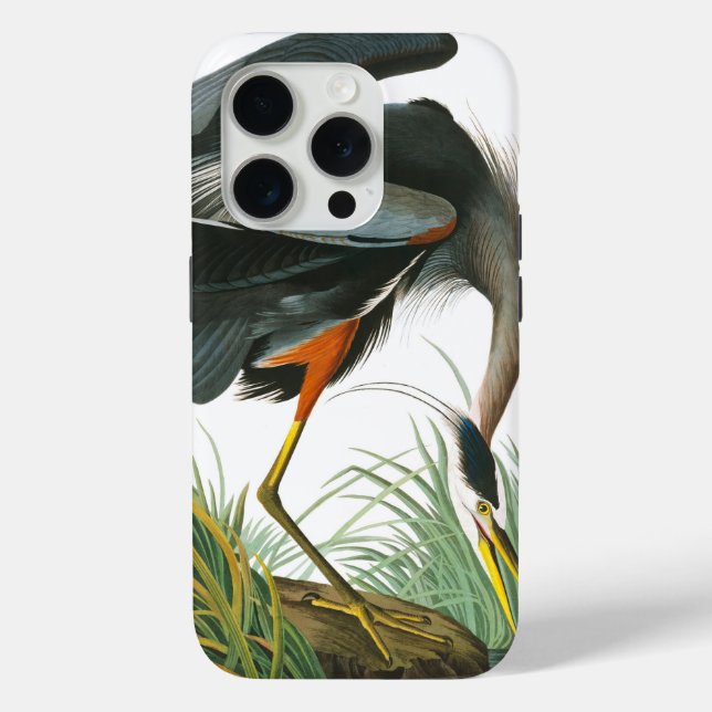 Great Blue Heron by John James Audubon Case-Mate iPhone Case (Back)