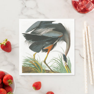 Great Blue Heron by John James Audubon Napkins