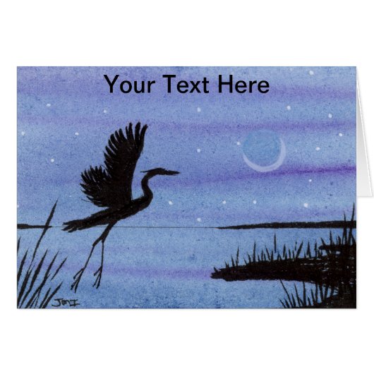 Great Blue Heron Cards (Front Horizontal)