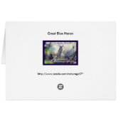 Great Blue Heron Cards (Back Horizontal)