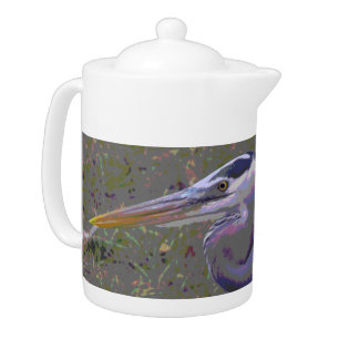Great Blue Heron Challenge Teapot