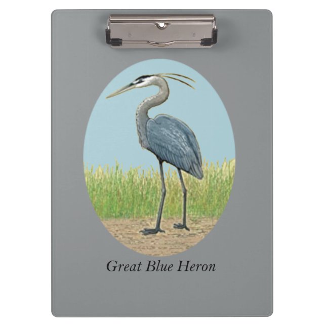 Great Blue Heron Clipboard (Front)