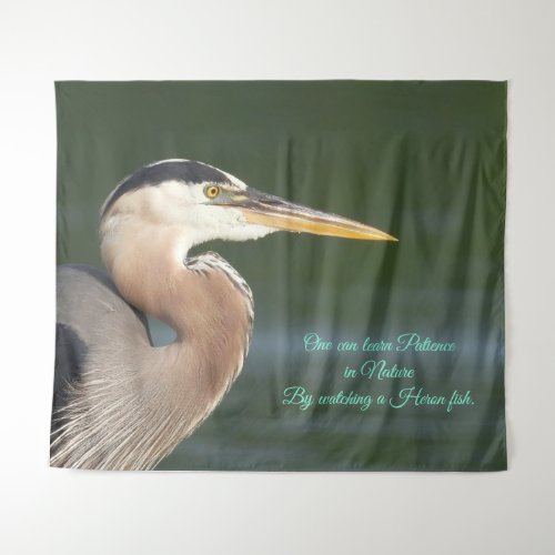 Great Blue Heron Close Up Tapestry