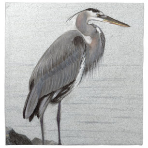 Great Blue Heron Cloth Napkin