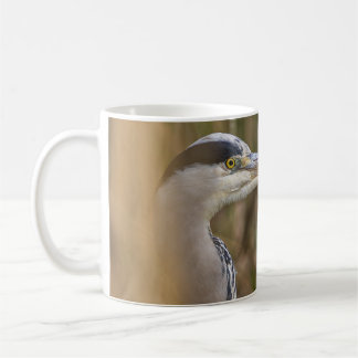 great blue heron coffee mug