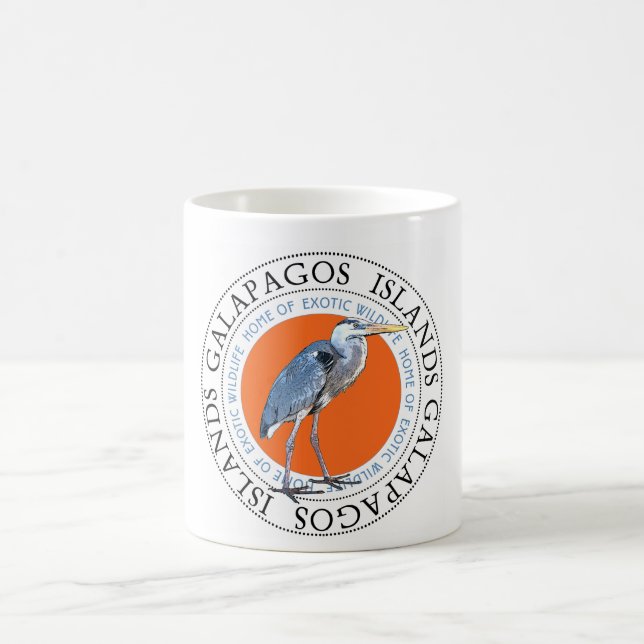 Great Blue Heron Coffee Mug (Center)