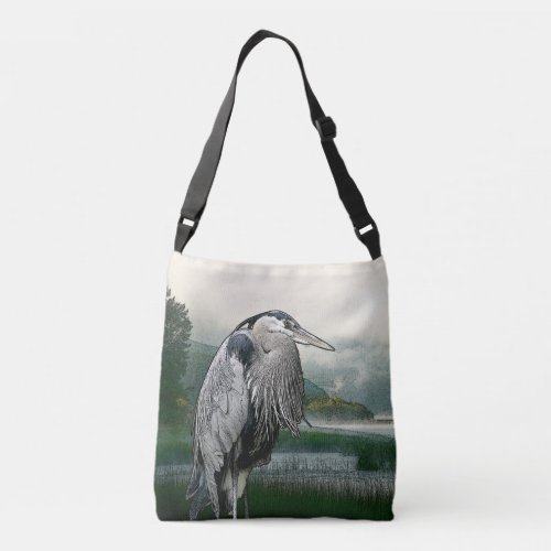 Great Blue Heron Crossbody Bag