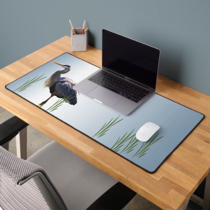 Great Blue Heron Desk Mat