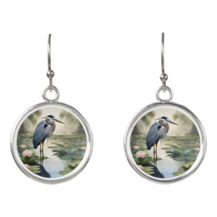 Great Blue Heron Earrings