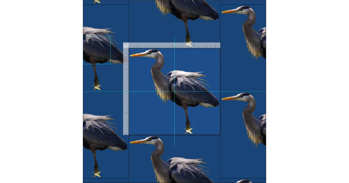 Great Blue Heron Fabric Zazzle