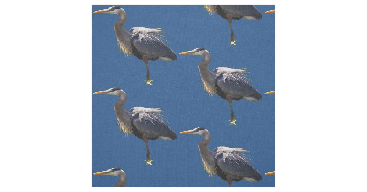 Great Blue Heron Fabric