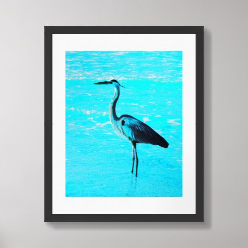 Great Blue Heron Framed Art